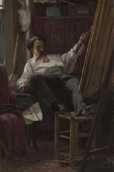 Thomas Hovenden Self-Portrait of the Artist in His Studio Spain oil painting art